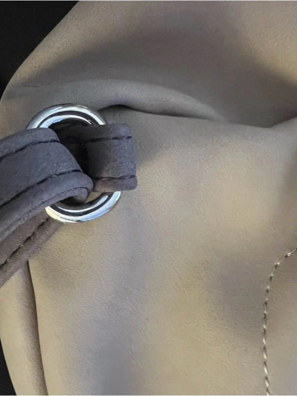 Multi Sac Handbags/Women's Two-Tone Tan Mini Backpack